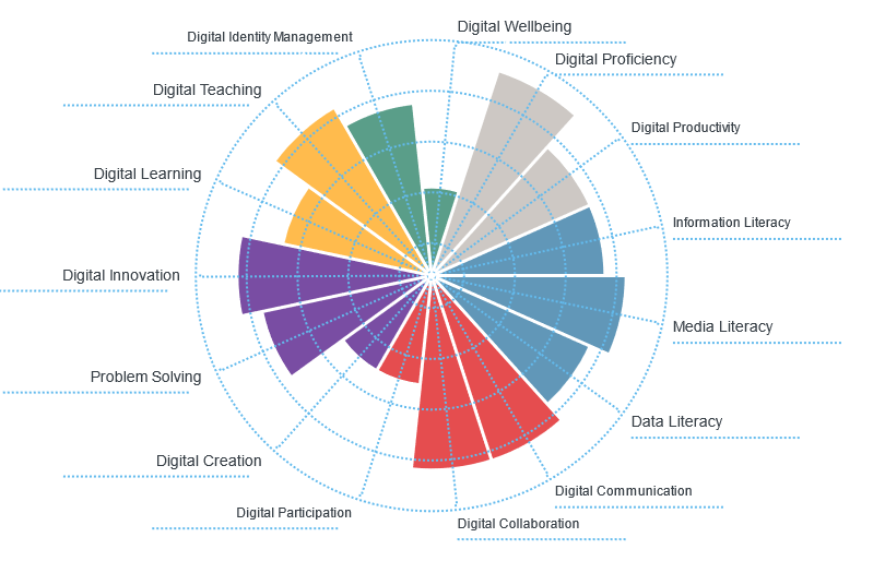 Illustration of report from the Digital Skills Framework